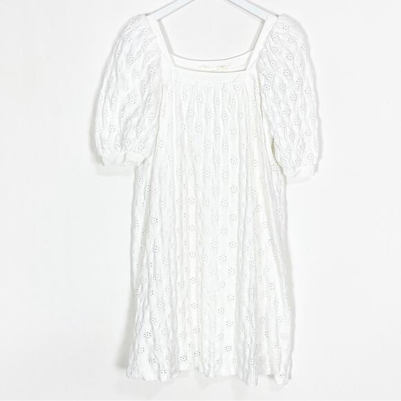 Anthropologie Maeve White Eyelet Dress - Picture 2 of 11